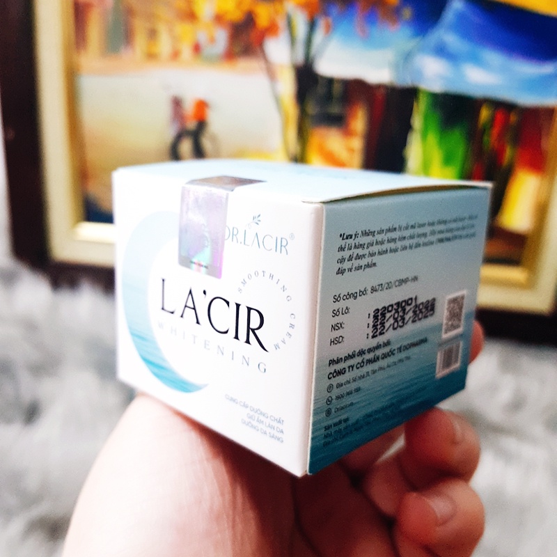 Kem dưỡng da ban đêm cấp ẩm cho da thương hiệu Dr.Lacir hộp 35gr và 5gr