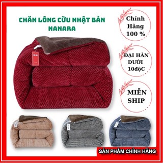 CHĂN LÔNG CỪU NHẬT BẢN NANARA LUXURY Chính Hãng, CHĂN ĐẠI HÀN SIÊU ẤM Dành Cho Thời Tiết Cực Lạnh