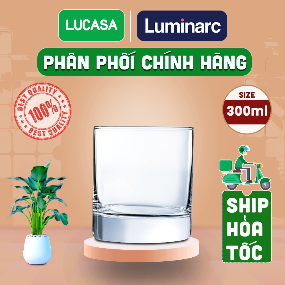 Ly Thủy Tinh Luminarc Islande 300ml - Loại Thấp L0617 | Phân Phối Chính Hãng