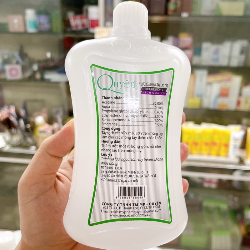 Nước rửa móng  Quyên cao cấp 1L/0.5L