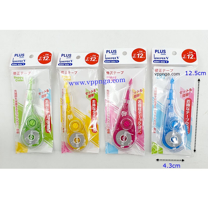 Bút xóa kéo, xóa giấy Plus, WH-105T (1 cây)