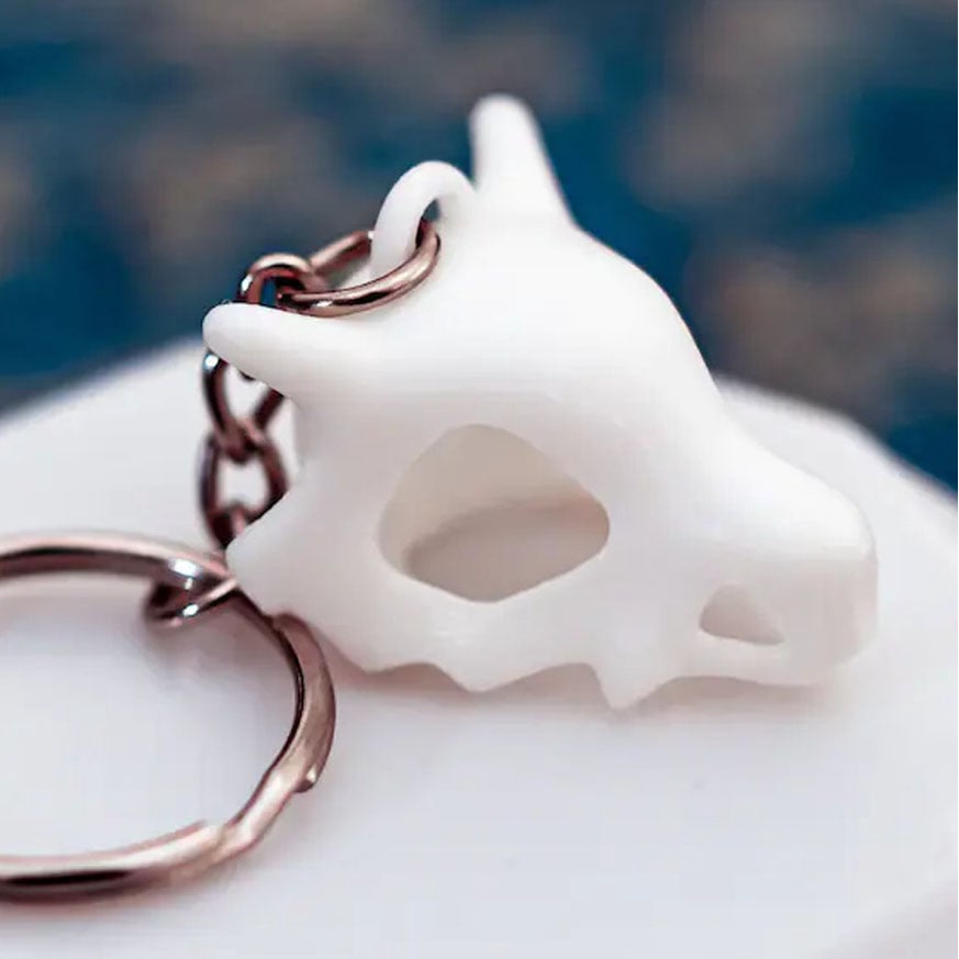 Móc chìa khóa đầu lâu cubone pokemon