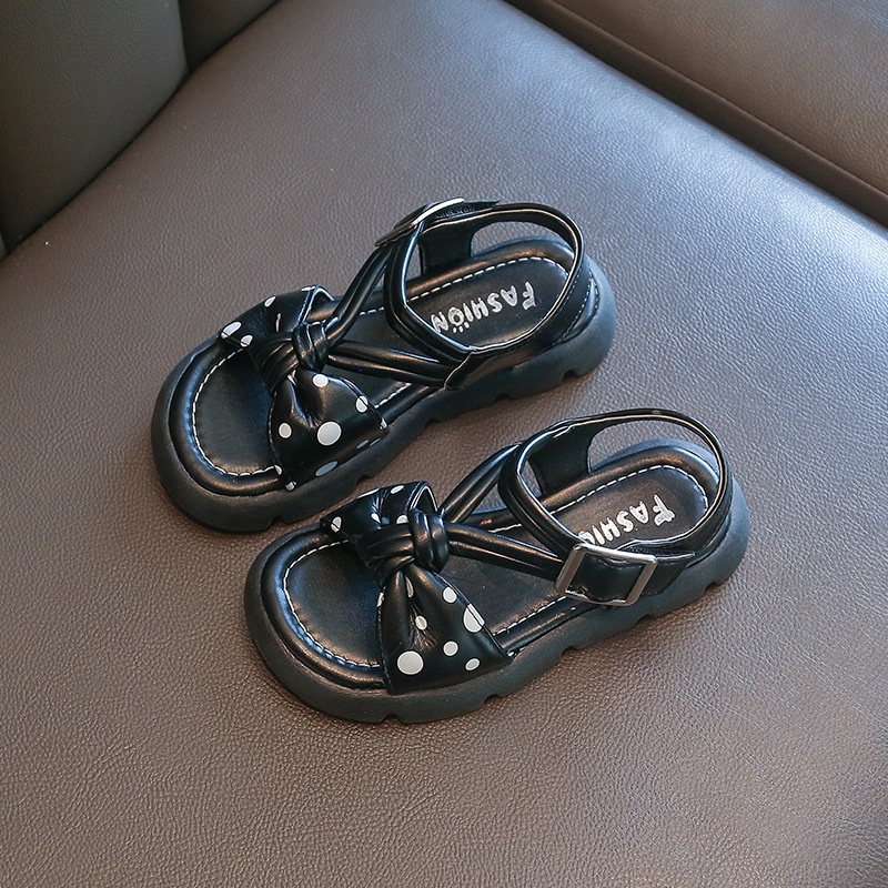 Dép Sandal Bé Gái Siêu Nhẹ,Dép Quai Hậu Công Chúa Quai Chéo Chấm Bi Cực Xinh