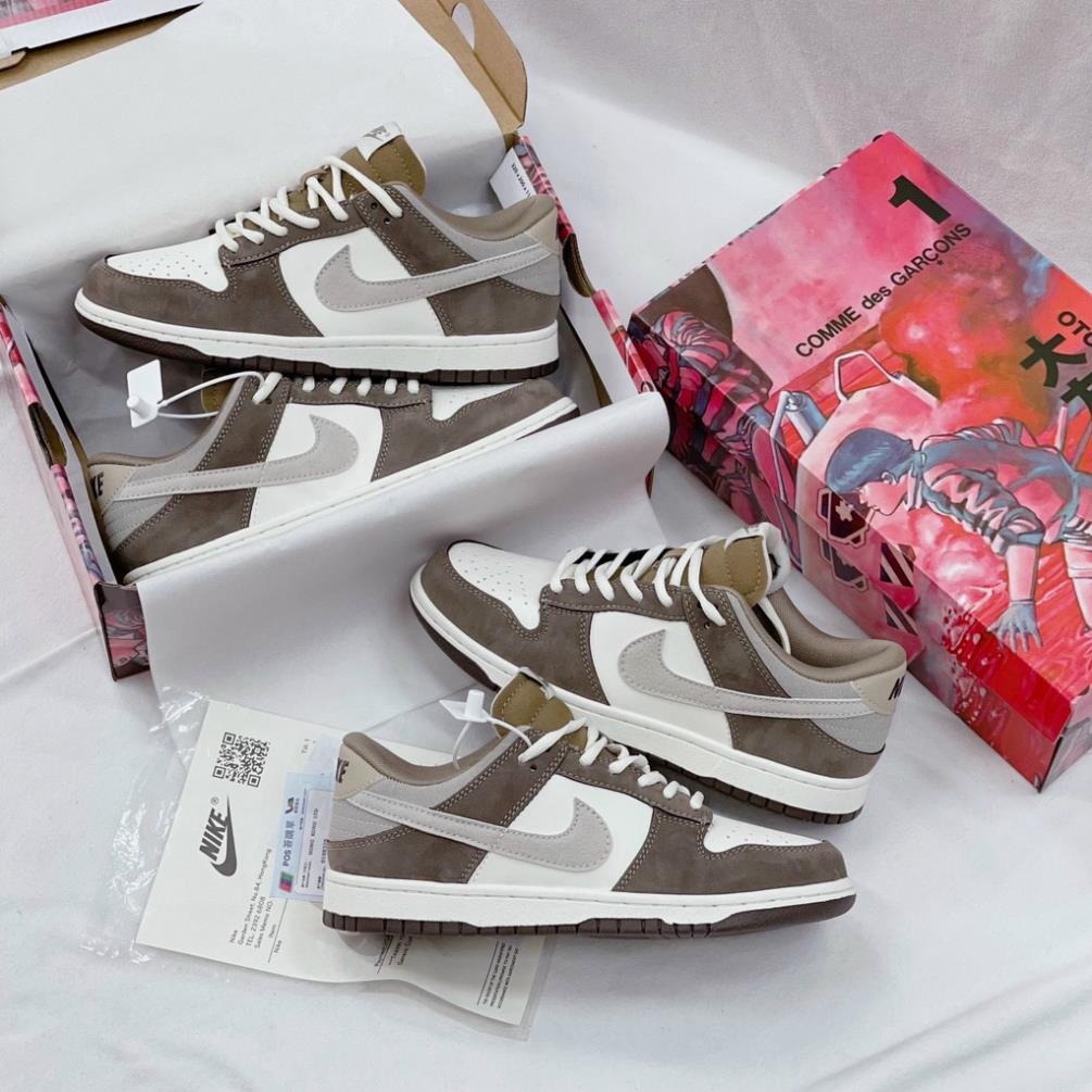 Giày SB.Dunk X Otomo Katsuhiro, SB Dunk Nâu Cafe, Nâu da lộn Full size Nam Nữ Bản Trung Cao Cấp,