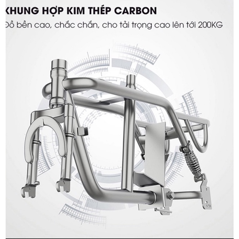 Xe đạp điện  LIHAZE THELI 3 chỗ ngồi