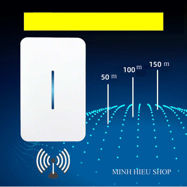 Chuông cửa không dây thông minh  khoảng cách sử dụng trong 150M, 60 loại nhạc, BH chính hãng