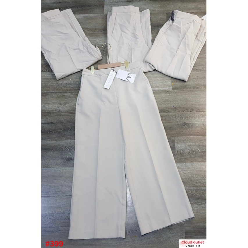 #399 Quần tây ống suông Zara - Màu Kem -Thời Trang Nữ VNXK