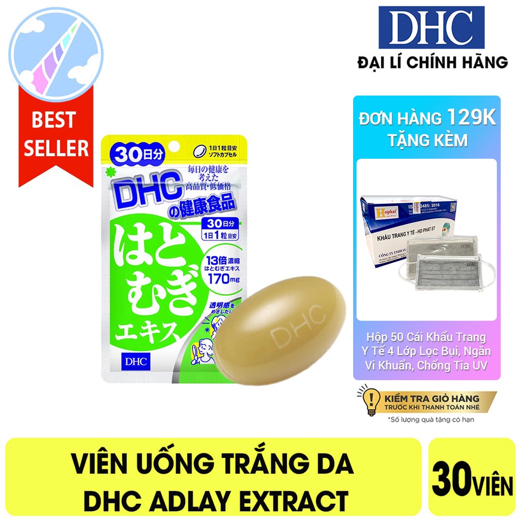 Viên Uống Trắng Da DHC Adlay Extract