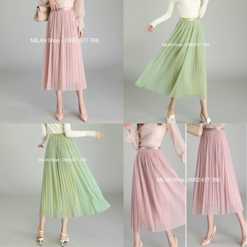 Chân váy von xòe dập ly hot hit