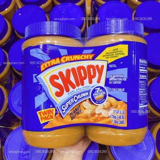 Bơ Đậu Phộng Skippy Extra Crunchy 1.36kg