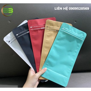  1kg túi zipper 8 cạnh đáy đứng loại 500g chuyên đựng cà phê 