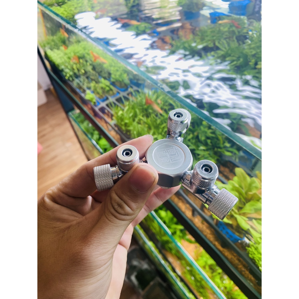 Van Chia Khí Co2 - Van Chia 2 Chia 3 Khí Co2 Loại Đơn Giản