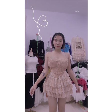 Chân váy Ren cao cấp có quần bảo hộ