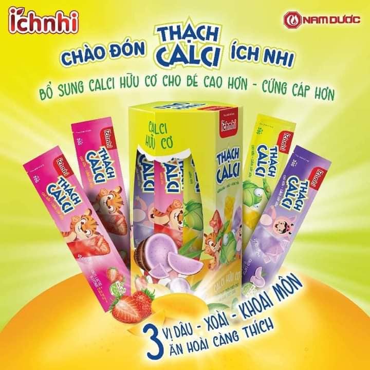THẠCH CALCI ÍCH NHI: ĂN THẠCH TĂNG CHIỀU CAO - BÉ NÀO CŨNG MÊ TÍT