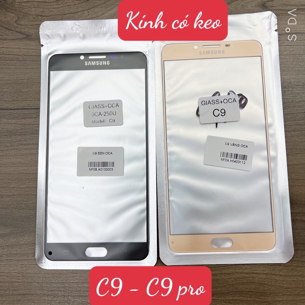 KÍNH ÉP CÓ KEO OCA SAMSUNG C9 - C9 PRO - GIÁ SỈ - GIÁ RẺ