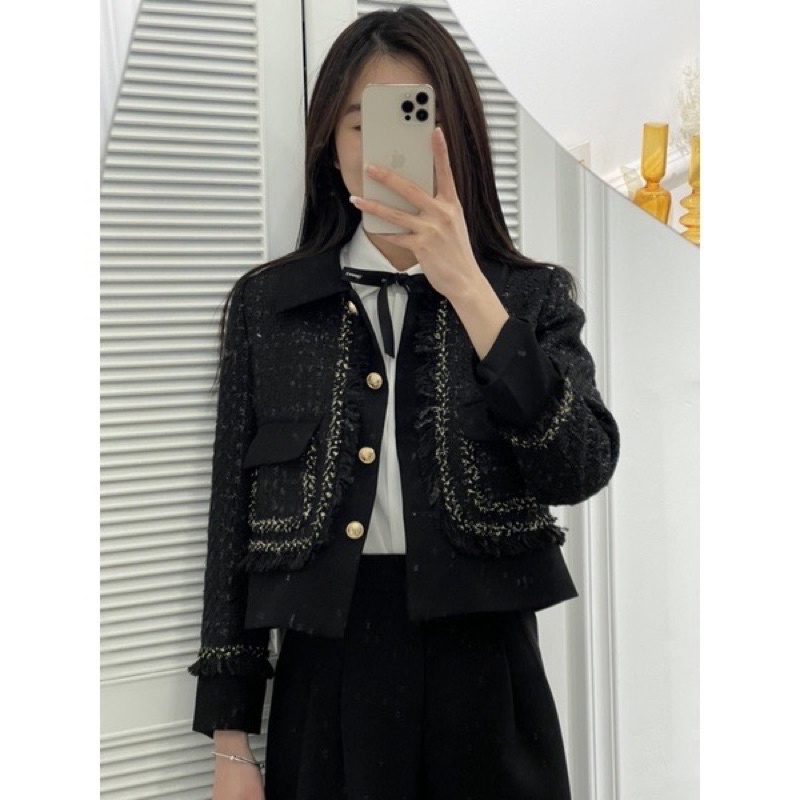 chloeandsa - ÁO KHOÁC DẠ TWEED