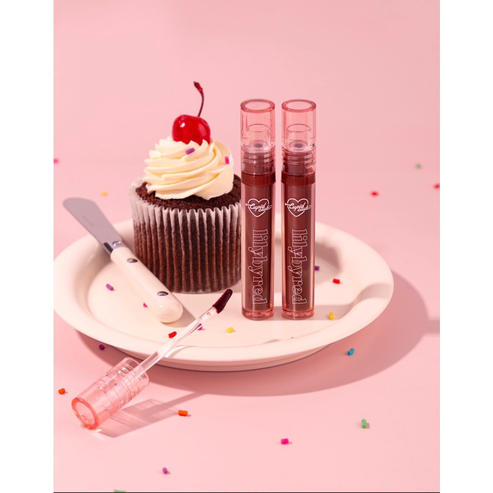 Son bóng Lilybyred Glassy Layer Fixing Tint màu 08 BURNT BRICK-Son Tint Lì Lilybyred Glassy Layer Fi