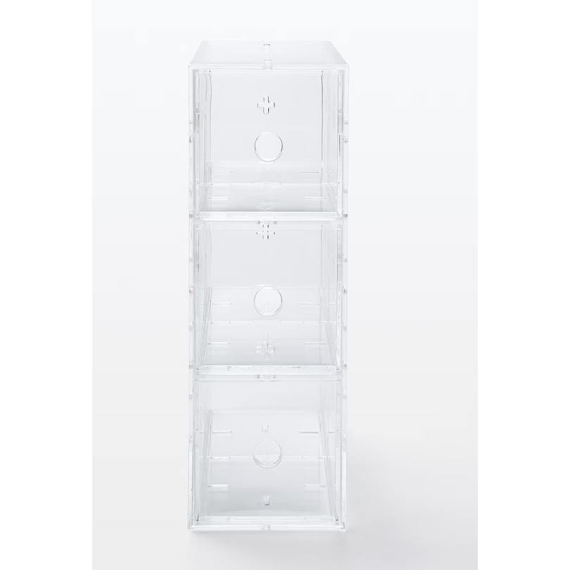 MUJI HỘP MICA LƯU TRỮ - 3 HỘC KÉO 11x24x32cm