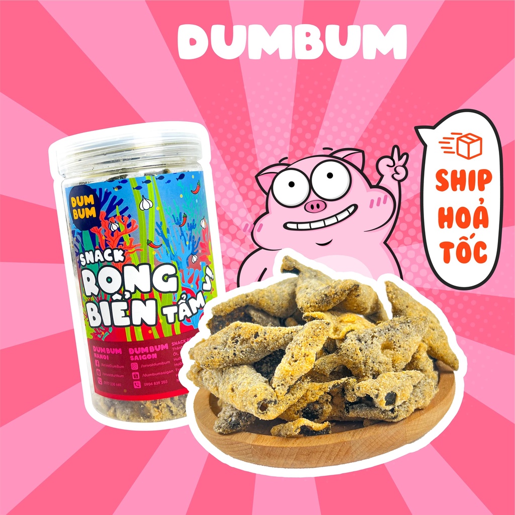 Snack rong biển phô mai DumBum, đồ ăn vặt Hà Nội