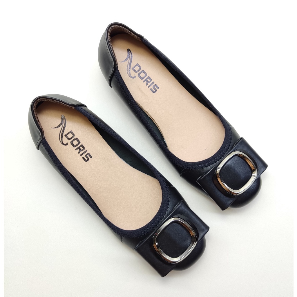 Giày Búp Bê Đế Xuồng 3cm Da Thật Khoá Tròn 303- FORM CHUẨN- CÓ BẢO HÀNH.