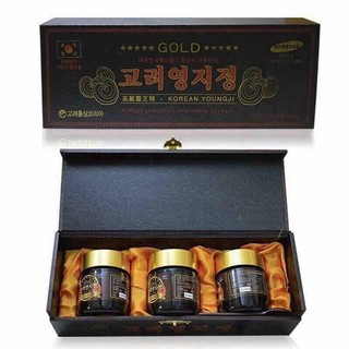 Cao linh chi núi hàn quốc hộp gỗ đen ,ổn định huyết áp, cân bằng đường huyết