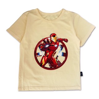 Áo thun cotton hình siêu anh hùng Marvel
