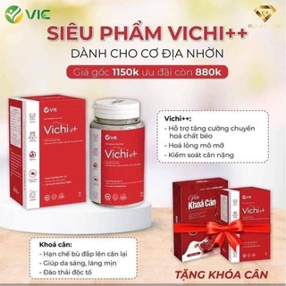 Giảm cân Vichi++ tăng kèm Viên uống khoá cân (Hộp 30 viên)