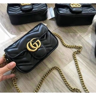 Túi xác GC 3 màu, da mềm form chuẩn size 18 dây xích đeo chéo-T024
