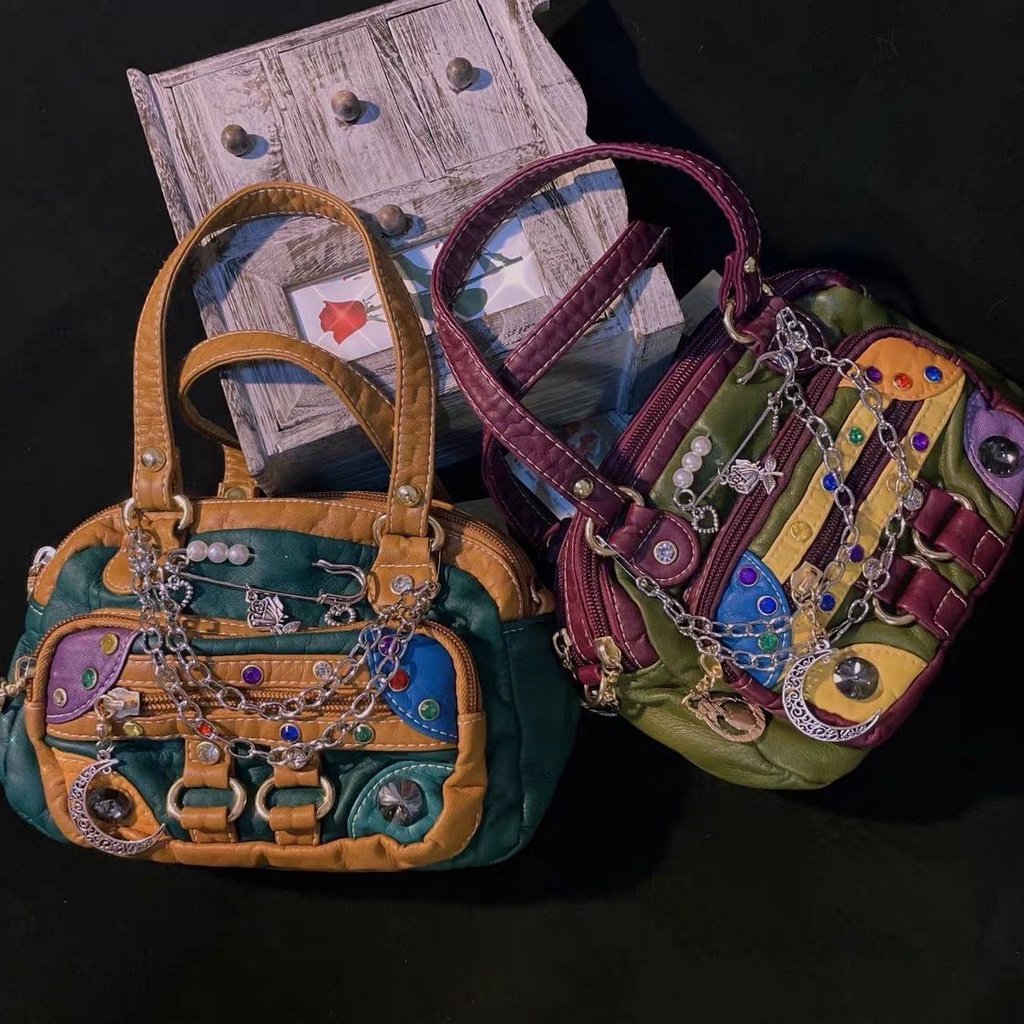 Túi Đeo Chéo Phong Cách retro vintage Cho Nữ Trung Niên