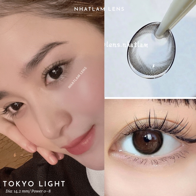 Kính áp tròng màu đen có độ cận từ 0-6 |TOKYO NIGHT| Lens Silicone cho mắt nhậy cảm