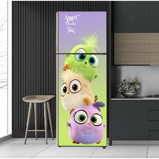 Decal dán tủ lạnh mẫu Angry