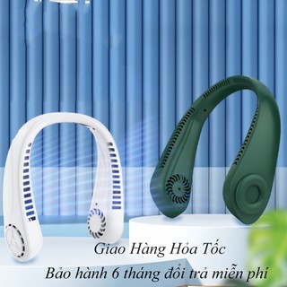 Quạt đeo cổ không cánh tiện lợi bảo hành 6 tháng cổng sạc usb