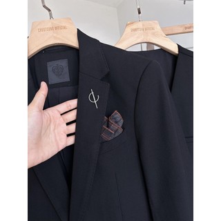 SET VEST ĐEN KÈM KHĂN- CHUOTCONG 2023D
