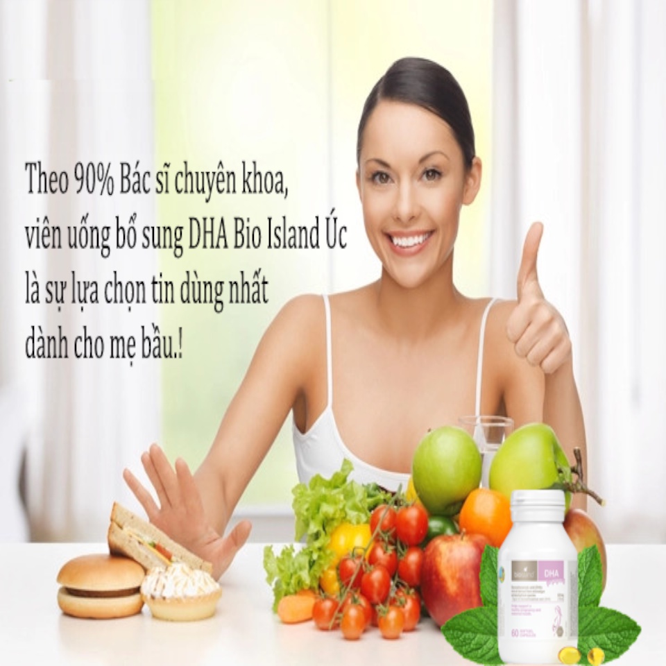Viên uống Bioisland DHA bổ sung đầy đủ DHA cho con ngay từ khi trong bụng mẹ