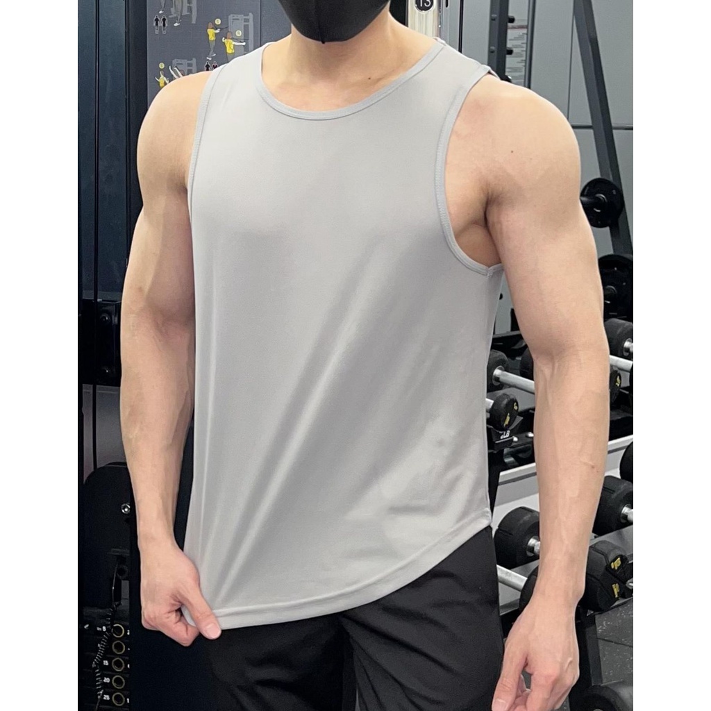 Áo Ba Lỗ TankTop Tập GYM Vải Cotton Thoáng Mát Dễ Phối Đồ, Cotton Khô 100% Thoáng Khí
