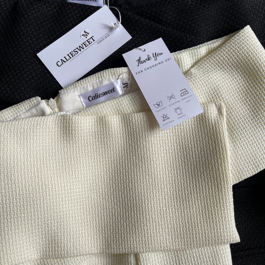 Áo trễ vai thiết kế Caliesweet áo trễ vai vạt chéo sang chảnh 3 size S M L | BigBuy360 - bigbuy360.vn