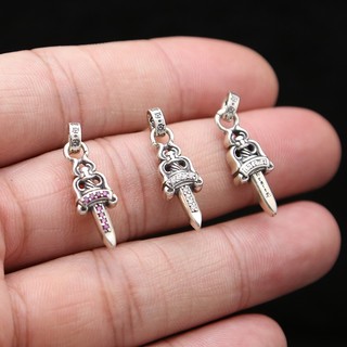 Bông tai Chrome Heart Dagger bạc 925 cao cấp fullbox.
