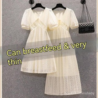 Trang Phục Cho Con Bú  Đi Chơi Quần Áo Nữ Trong Thời Kỳ Hậu Sản  Dài Bà Bầu Tay Ngắn Váy Liền Cho Con Bú