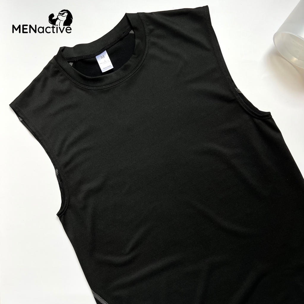 Áo ba lỗ nam thể thao trơn thun lạnh, tập gym mềm mịn, siêu co giãn, thoáng khí,thấm hút mồ hôi cực tốt  Menactive ABL01
