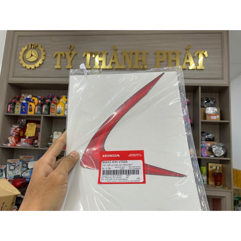 Tem cánh bửng Vision 2018 Đỏ Trái zin