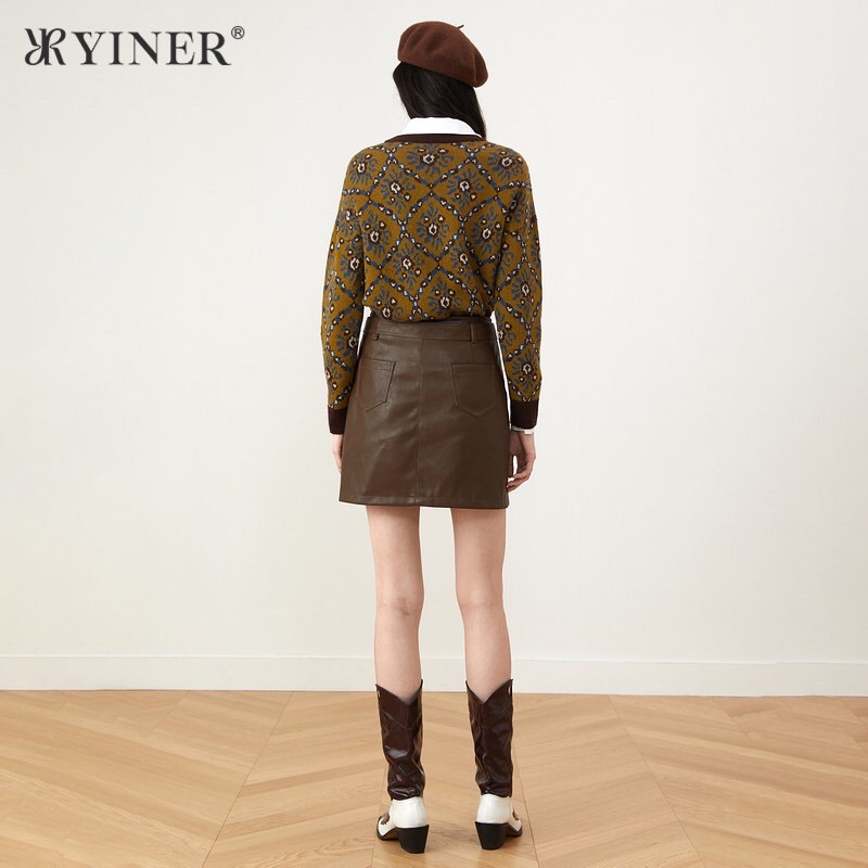 Áo len hoạ tiết Yiner