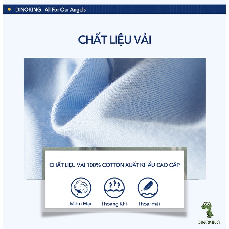 Áo thun cho bé gái DINOKING Áo phông trẻ em ngắn tay mùa hè chất cotton mềm mịn thêu nổi 3D cho bé 2 - 8 tuổi  AT11