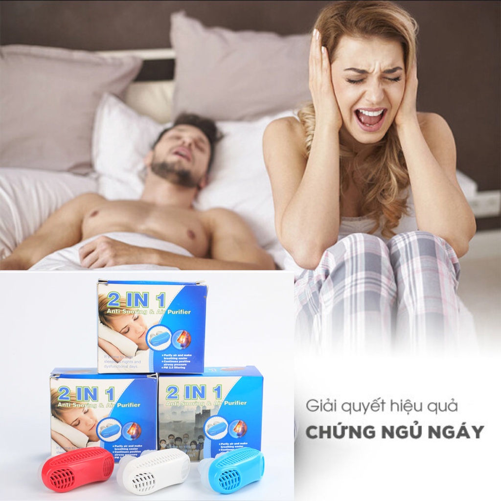 Dụng cụ chống ngáy ngủ 2 in 1 - ảnh sản phẩm 1