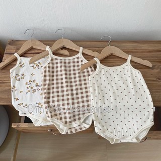 Body hai dây cotton xuất dư mềm mát cho bé