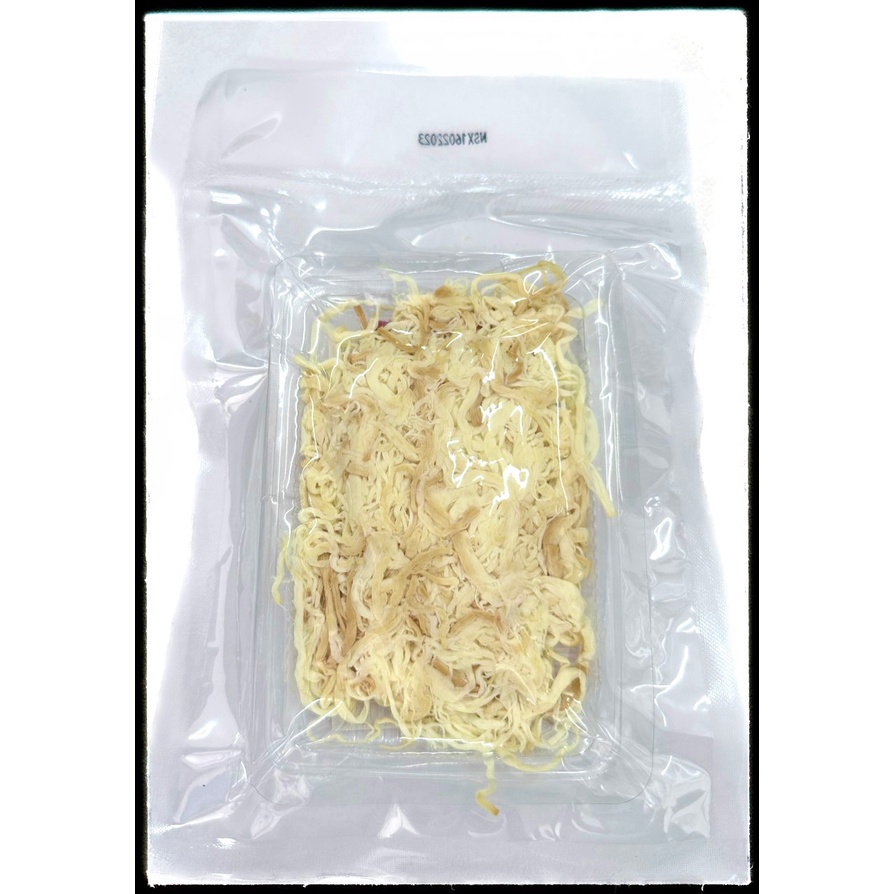 -  Phomai hun/xông khói xé sợi sẵn 50g + tương ớt - Date 3 tháng mới nhất