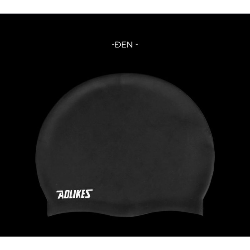 Mũ Bơi, Nón Bơi Người Lớn Nam Nữ Silicon Có Hỗ Trợ Che Tai Và Chống Nước Cao Cấp Aolikes AL5010