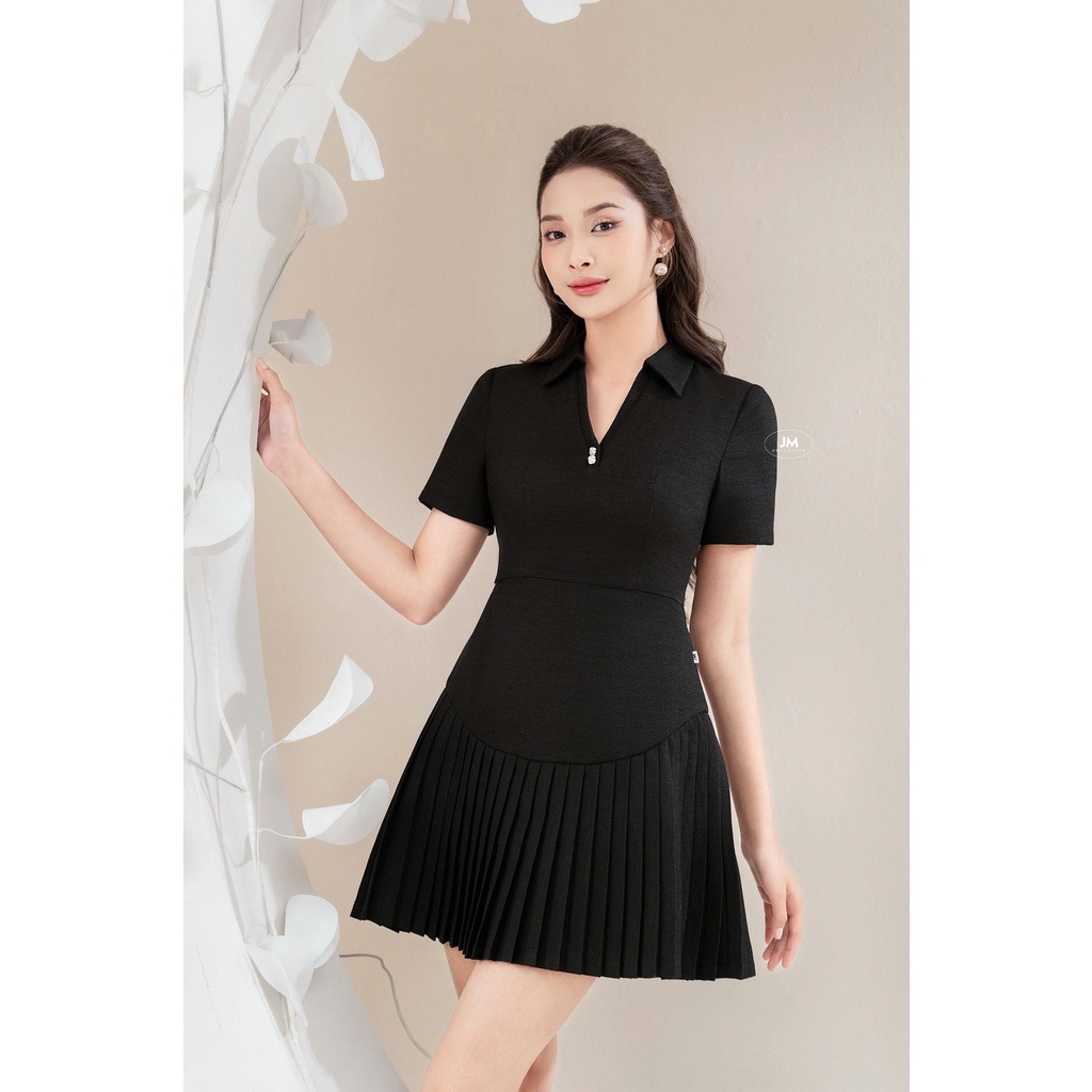 JM Dress Desgin - Đầm cổ trụ chân dập ly 1S46.2212TW