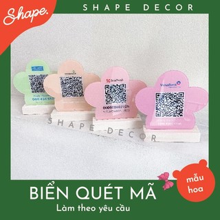 biển quét mã thanh toán hình hoa