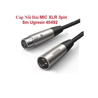 Cáp Nối Dài MIC XLR 3pin Ugreen ( 3m 20504 , 5m 40492 )