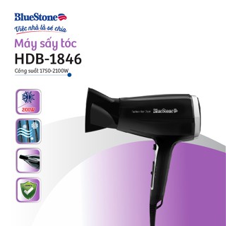  Máy Sấy Tóc Bluestone HDB-1846 Công Suất 2100W - Sấy Ionic Giữ Ẩm Bảo Hành Chính Hãng 2 Năm 